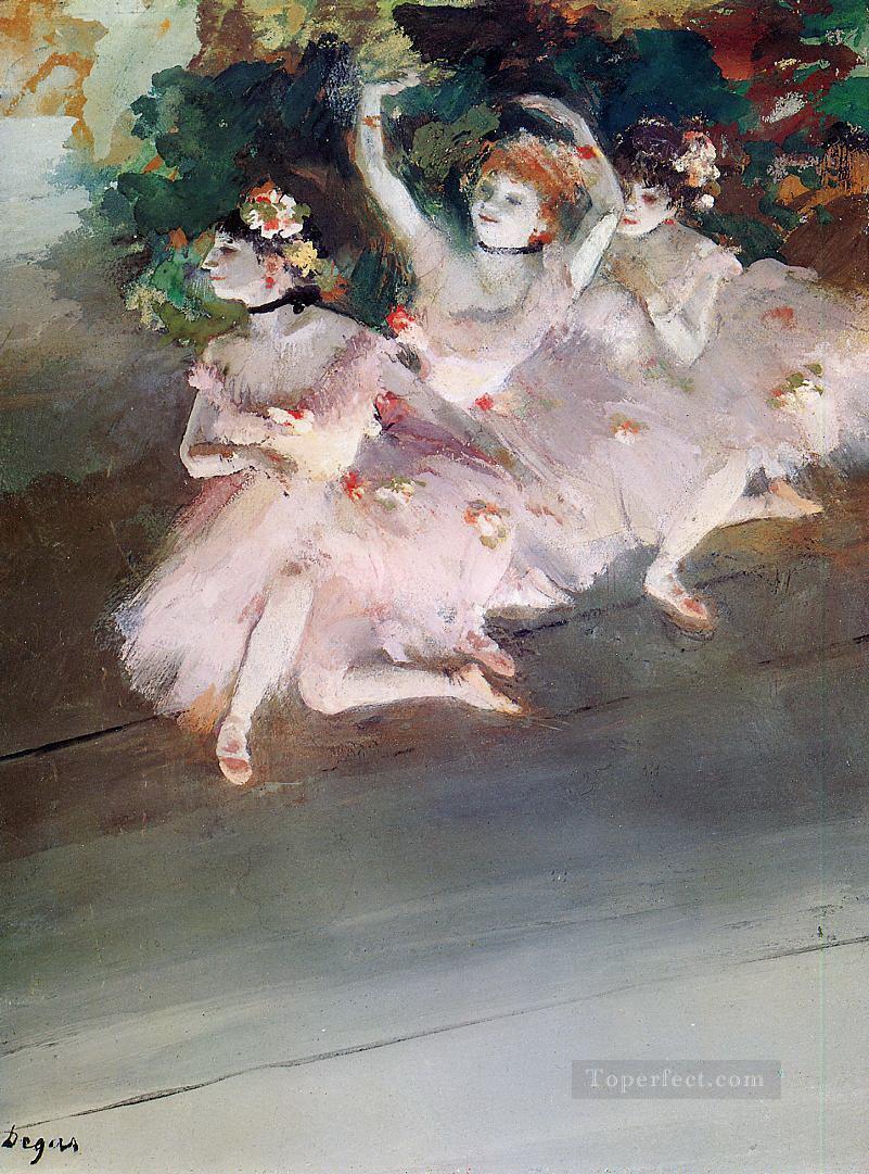 3人のバレエダンサー 1879年 エドガー・ドガ油絵